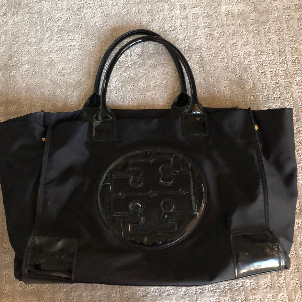 Tory Burch Ella Patent Nylon Tote
